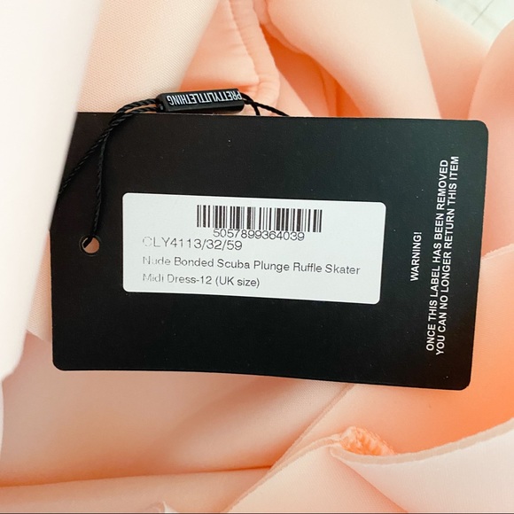 Pink nude skater dress - Picture 7 of 9